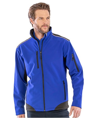 R-R124X-Ripstop Soft Shell Workwear Jacket With Cordura Panels